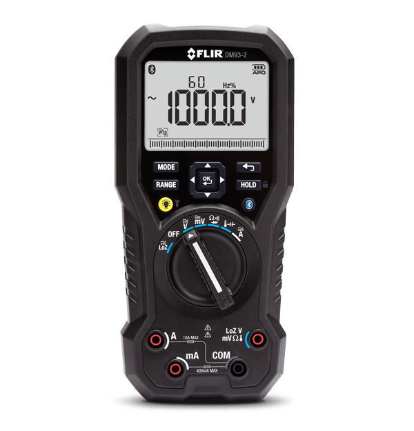 FLIR DM93 - 2 Multímetro Digital True RMS con Bluetooth®, METERLiNK® y Filtrado VFD Avanzado - Colvin y Cia Ltda.