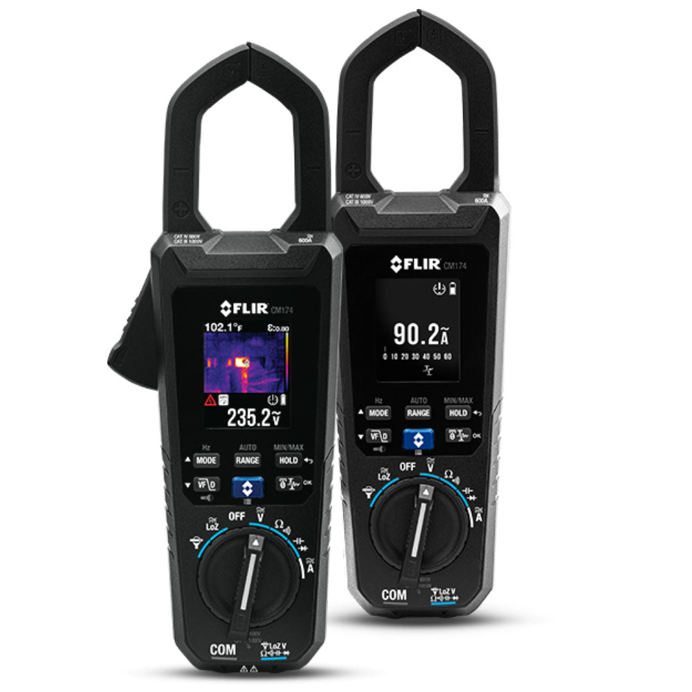 KIT CM174: Amperímetro FLIR CM174 con Cámara Térmica 80x60 + Detector de Voltaje VP50 - Colvin y Cia Ltda.